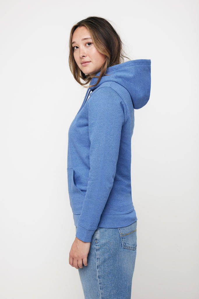 Sudadera Ecológica Unisex con Capucha Regular Fit 50% Algodón Reciclado 50% Orgánico Sin Teñir con Trazador AWARE™ y Certificado OEKO-TEX® para Personalizar Iqoniq Torres 340 G/M²