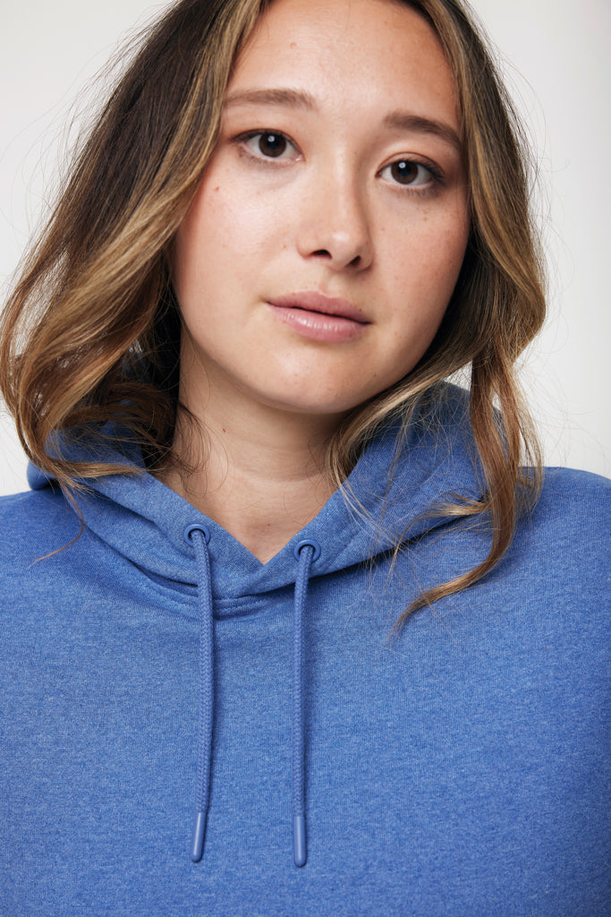 Sudadera Ecológica Unisex con Capucha Regular Fit 50% Algodón Reciclado 50% Orgánico Sin Teñir con Trazador AWARE™ y Certificado OEKO-TEX® para Personalizar Iqoniq Torres 340 G/M²
