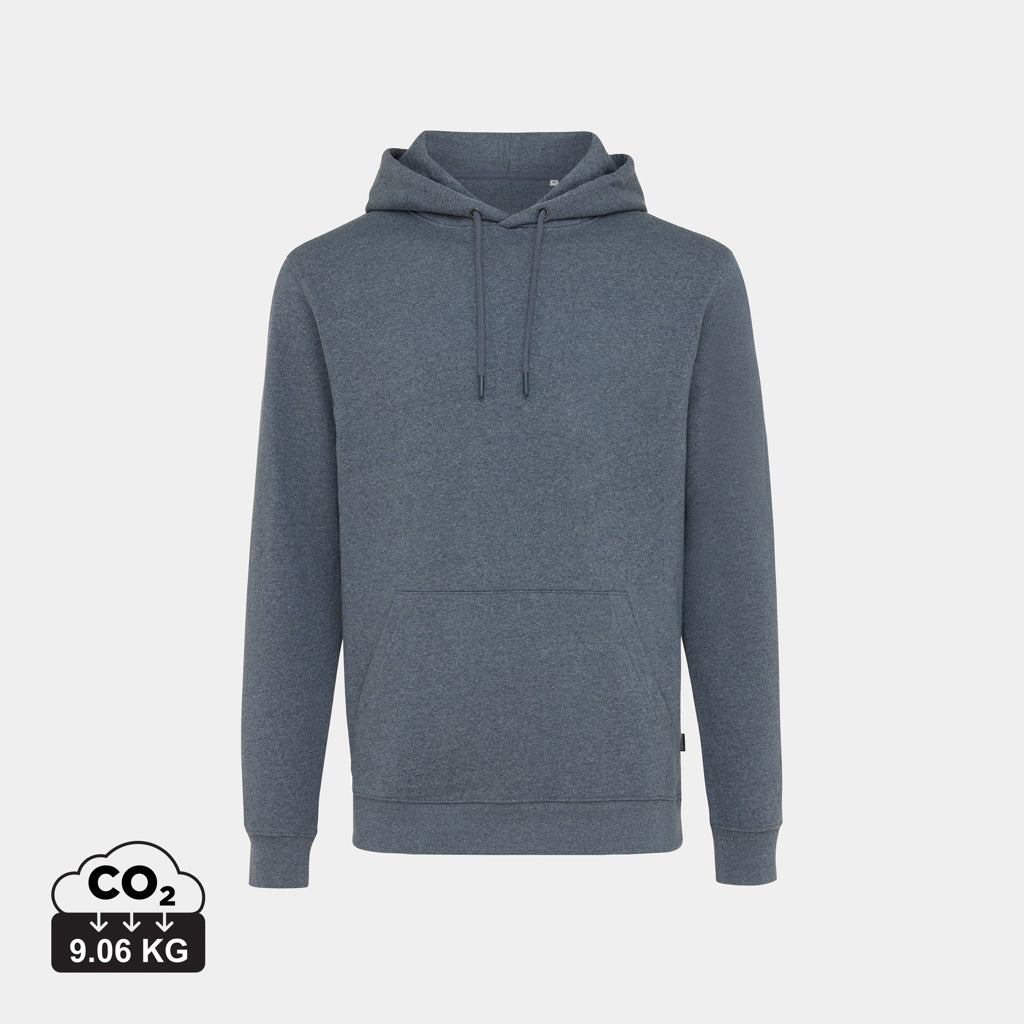 Sudadera Ecológica Unisex con Capucha Regular Fit 50% Algodón Reciclado 50% Orgánico Sin Teñir con Trazador AWARE™ y Certificado OEKO-TEX® para Personalizar Iqoniq Torres 340 G/M²