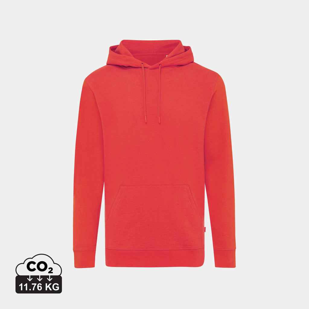 Sudadera con Capucha Ecológica de 50% Algodón Reciclado y 50% Algodón Orgánico para Personalizar con Trazador AWARE™ Iqonic Jasper 340 G/M²