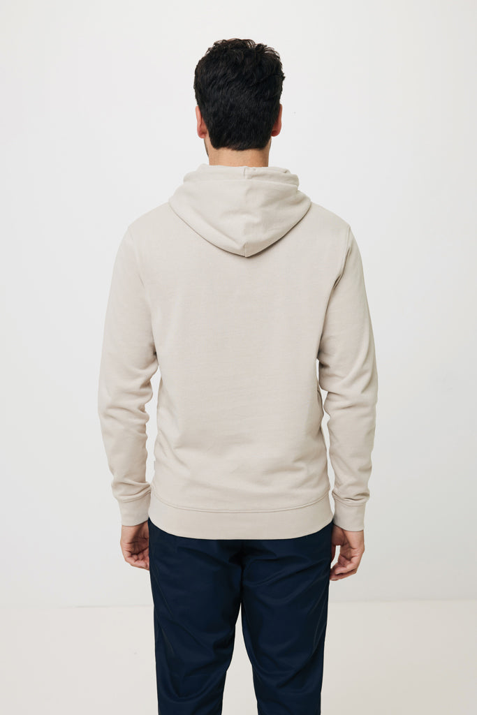 Sudadera con Capucha Ecológica de 50% Algodón Reciclado y 50% Algodón Orgánico para Personalizar con Trazador AWARE™ Iqonic Jasper 340 G/M²