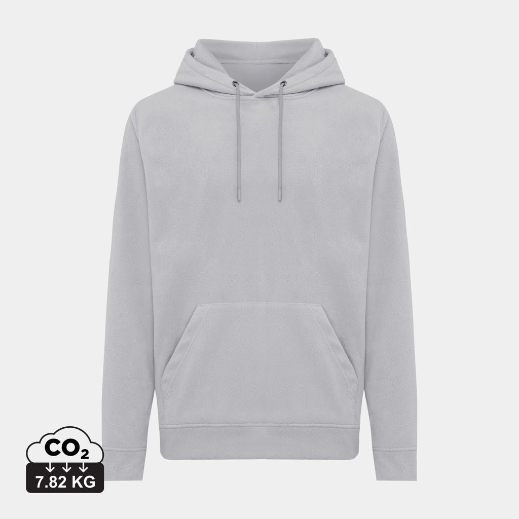 Sudadera con Capucha Unisex de Micropolar 100% Poliéster Reciclado Posconsumo de 240 G/M² con Trazador AWARE™ y Tecnología Blockchain, Certificado OEKO-TEX® y Contribución a ONG Iqoniq Trivor