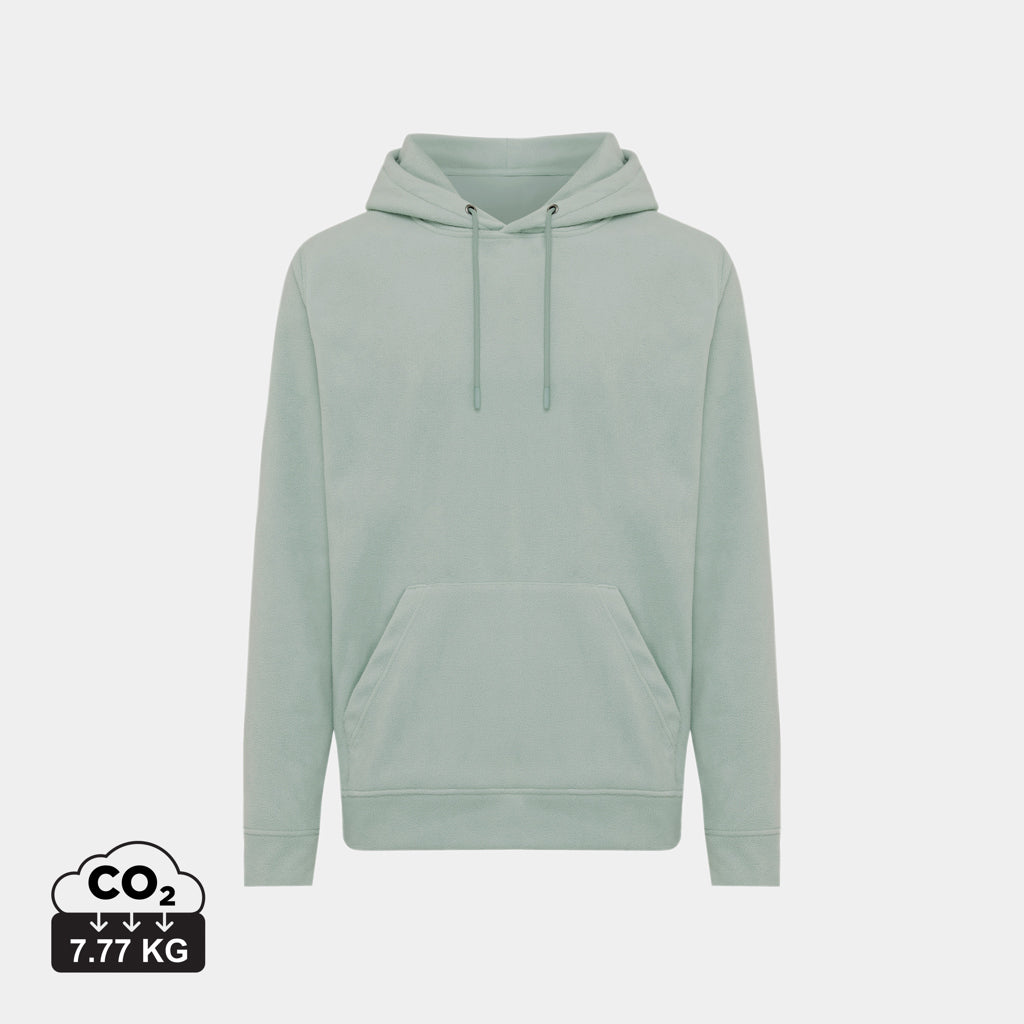 Sudadera con Capucha Unisex de Micropolar 100% Poliéster Reciclado Posconsumo de 240 G/M² con Trazador AWARE™ y Tecnología Blockchain, Certificado OEKO-TEX® y Contribución a ONG Iqoniq Trivor