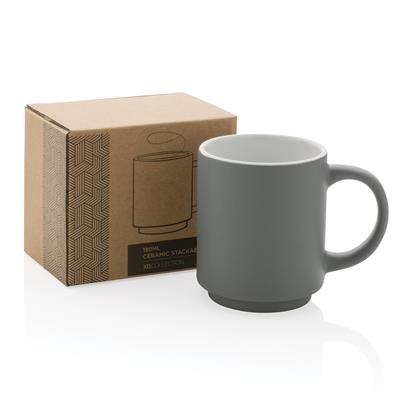 Taza Sostenible Apilable de Cerámica en Amplia Gama de Colores para Personalizar - 180ml