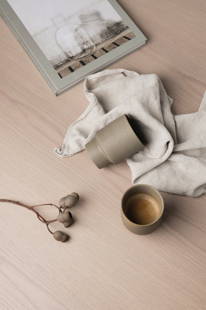 Taza Sostenible de Arcilla Parcialmente Reciclada con Certificado RCS para Personalizar Vinga Nagano - 300ml