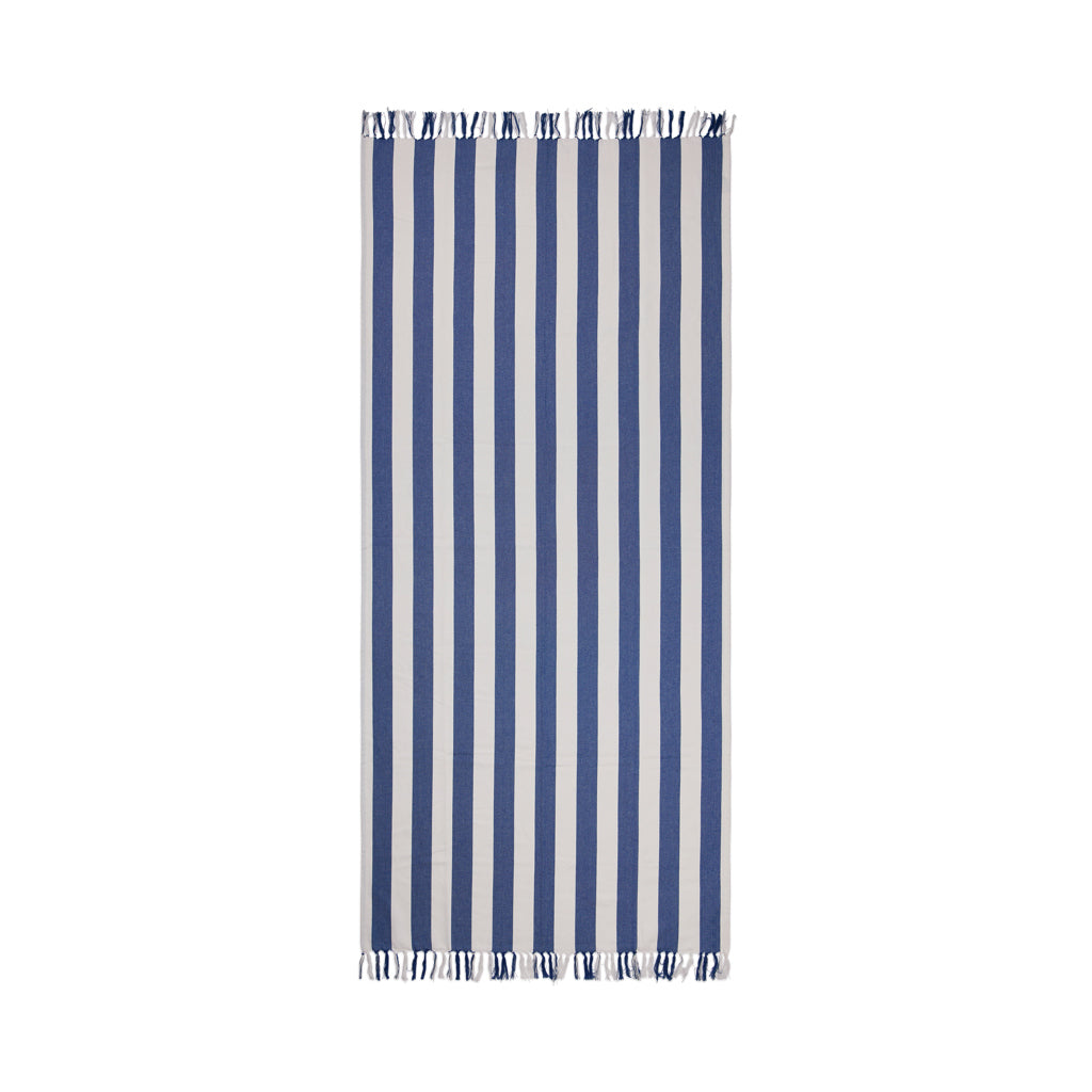 Toalla Sostenible de Algodón Reciclado y Poliéster Reciclado con Certificado GRS para Personalizar Especial Playa Ornos Hamman 200 g/m²