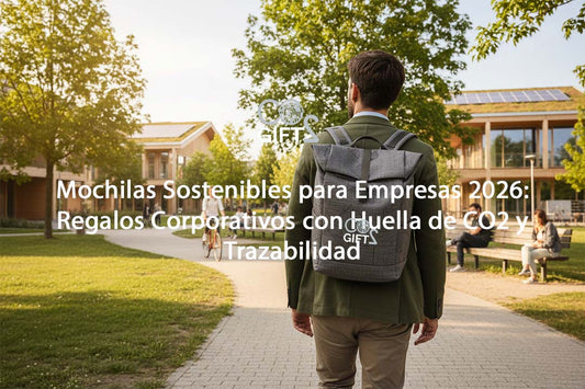 Mochilas Sostenibles para Empresas 2026: Regalos Corporativos con Huella de CO2 y Trazabilidad