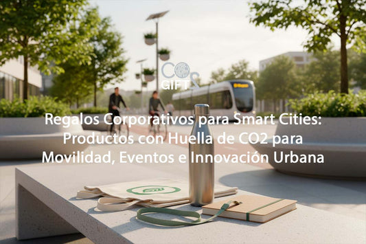Regalos Corporativos para Smart Cities: Productos con Huella de CO2 para Movilidad, Eventos e Innovación Urbana