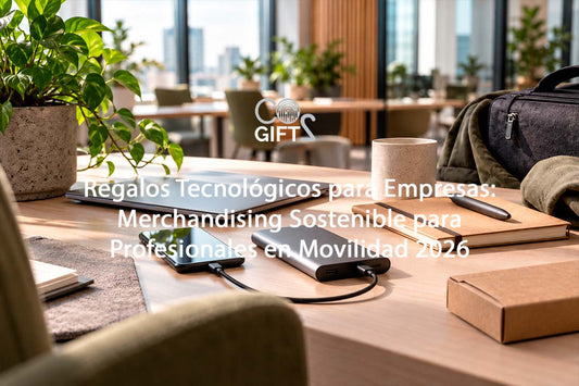 Regalos Tecnológicos para Empresas: Merchandising Sostenible para Profesionales en Movilidad 2026