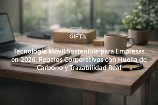Tecnología Móvil Sostenible para Empresas en 2026: Regalos Corporativos con Huella de Carbono y Trazabilidad Real