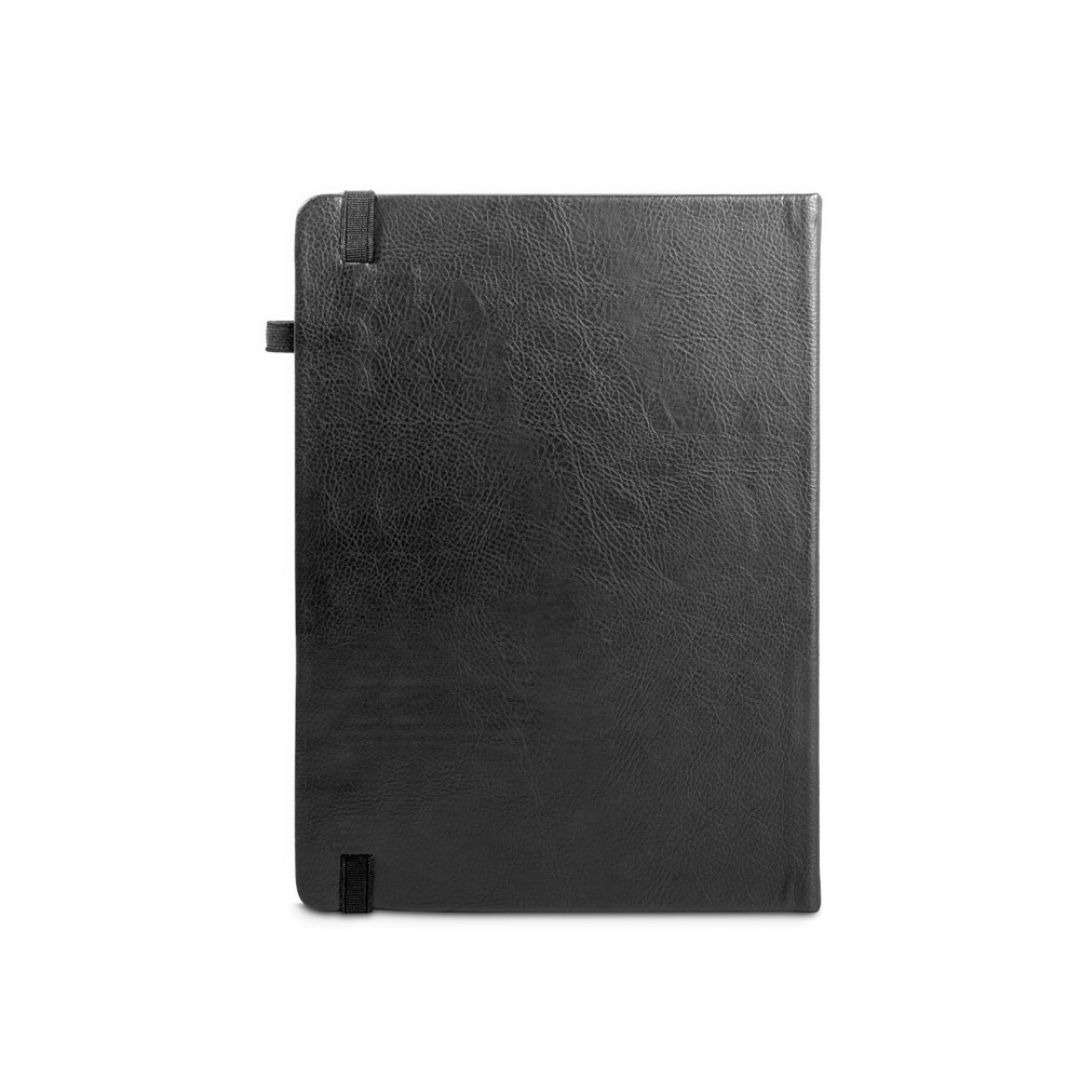 Agenda B5 en PU al agua con papel FSC™. Regalo de empresa elegante y sostenible con baja huella de CO₂.

