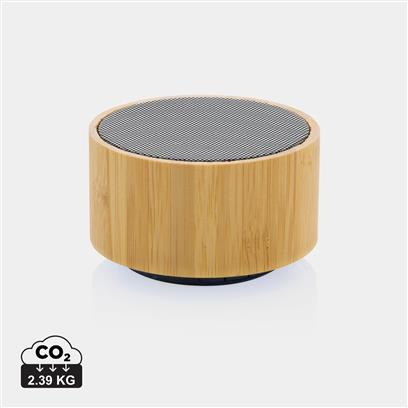 Altavoz Inalámbrico Sostenible 3W con Carcasa FSC® 100% Bambú y ABS Reciclado certificado RCS para Personalizar Especial Regalo de Empresa