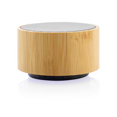 Altavoz Inalámbrico Sostenible 3W con Carcasa FSC® 100% Bambú y ABS Reciclado certificado RCS para Personalizar Especial Regalo de Empresa