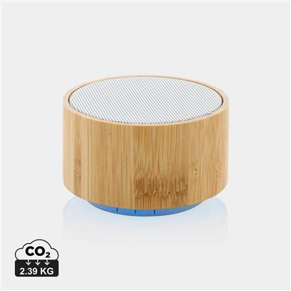 Altavoz Inalámbrico Sostenible 3W con Carcasa FSC® 100% Bambú y ABS Reciclado certificado RCS para Personalizar Especial Regalo de Empresa