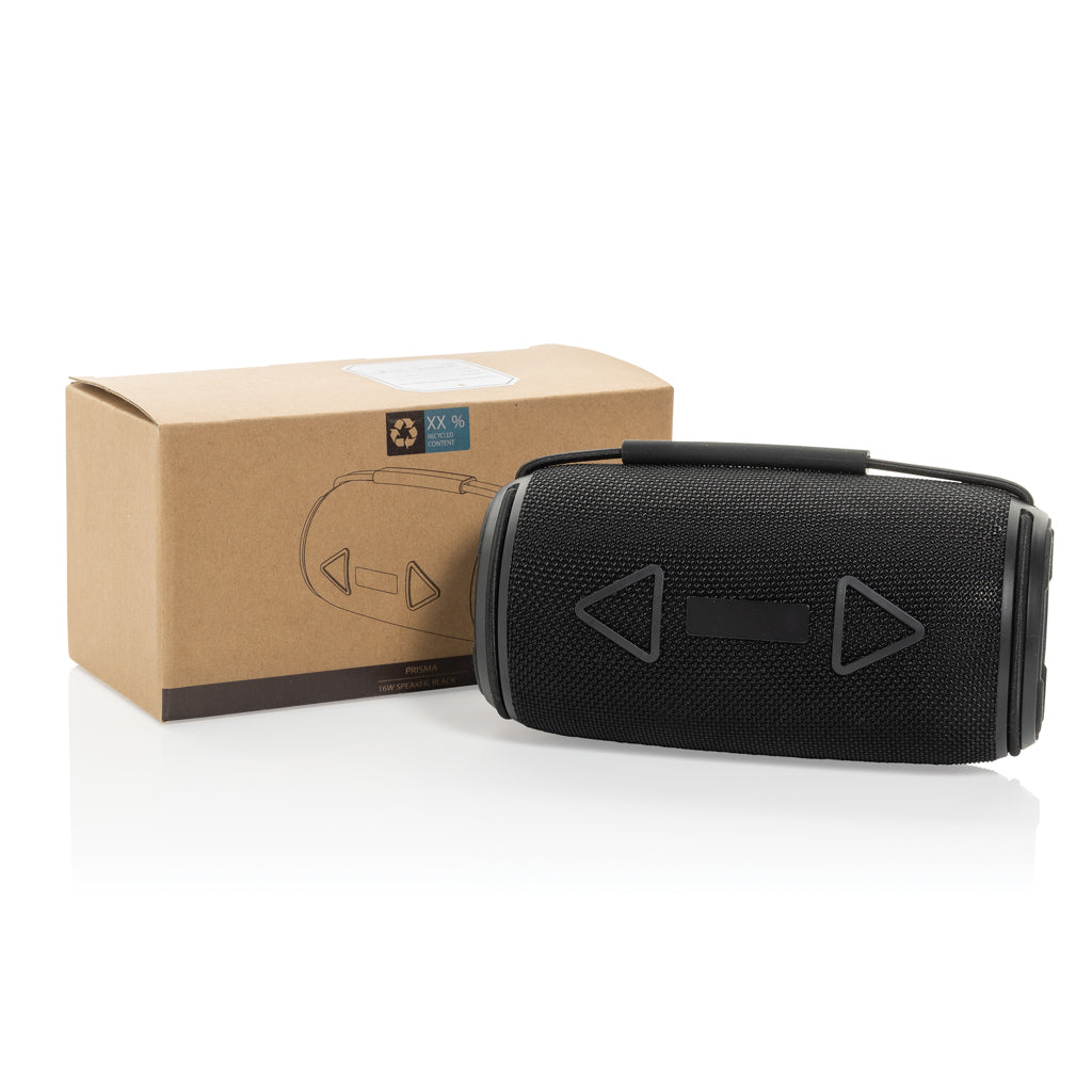 Altavoz Prims 16W Reciclado RCS con Subwoofer e IPX4 – Gadget Corporativo Sostenible para Empresas