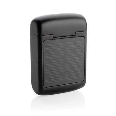 Auriculares Inalámbricos Sostenibles de Doble Carga con Panel Solar Integrado En Carcasa de ABS Reciclado para Personalizar con Certificado RCS Skywave