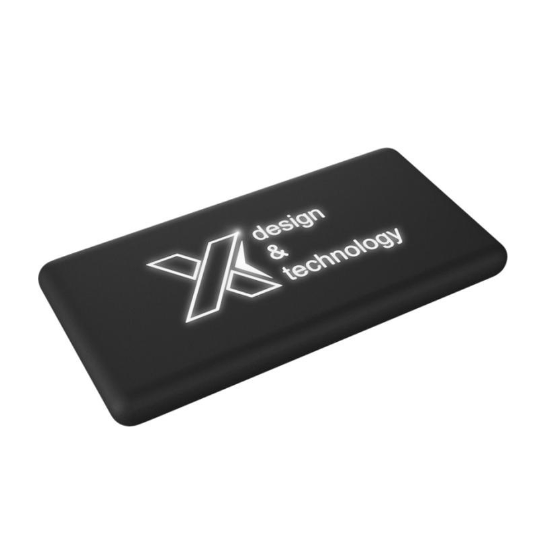 Batería Externa Sostenible de Carga Solar para Personalización Con Logo Retroiluminado