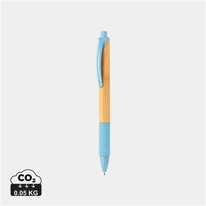 Bolígrafo Ecológico de Bambú y Caña de Trigo de Tinta Azul para Personalizar Especial Formación