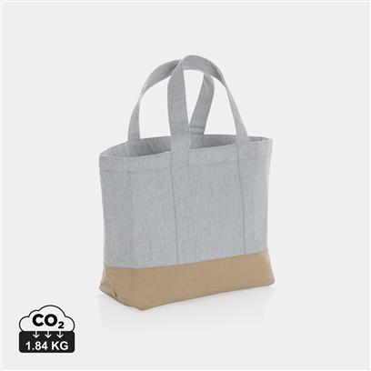 Bolsa Nevera Tote Ecológica de Lona Reciclada Impact Aware™  285 g/m² Sin Teñir en Varios Colores para Personalizar con Contribución a ONG Especial Verano