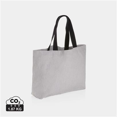Bolsa Tote Ecológica de Lona Reciclada para Personalizar en Varios Colores sin Teñir con Trazador AWARE™ y Contribución a ONG - 240 g/m²