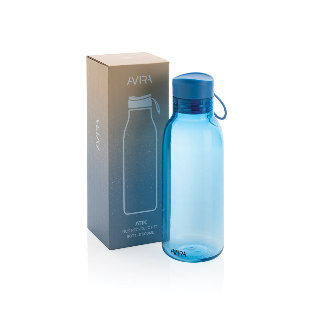 Botella Ecológica de PET Reciclado con Certificado RCS para Personalizar en Amplia Gama de Colores Avira Atik - 500ml