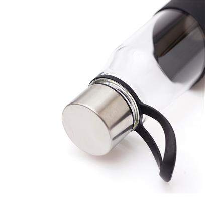 Botella Sostenible de Vidrio de Borosilicato con Funda de Silicona En Varios Colores Para Personalizar Lean-550ml
