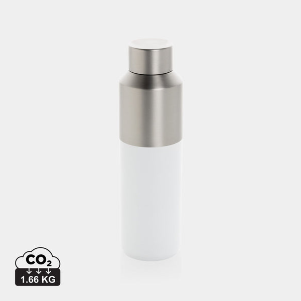 Botella térmica Fluid personalizada para empresas con acero inoxidable reciclado, GREEN_Label A y huella de carbono calculada