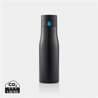 Botella de Seguimiento de Hidratación Inteligente Sostenible de Acero Inoxidable para Personalizar Aqua - 650ml