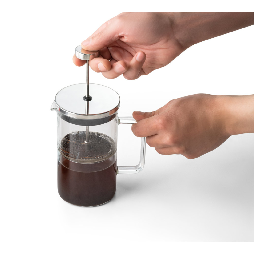 Cafetera Sostenible de Vidrio de Borosilicato y Acero Inox Personalizable Especial Regalo Corporativo Jenson - 600ml