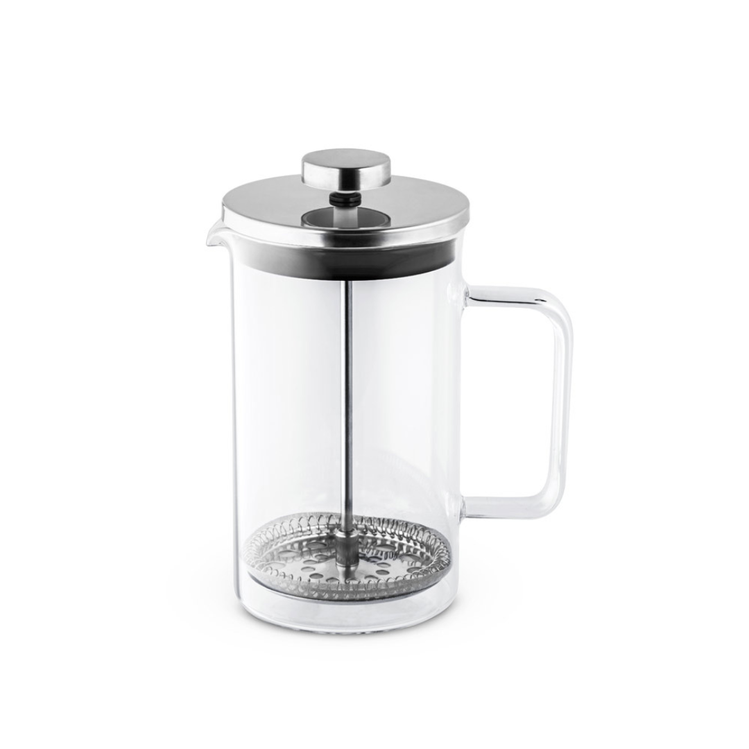 Cafetera Sostenible de Vidrio de Borosilicato y Acero Inox Personalizable Especial Regalo Corporativo Jenson - 600ml