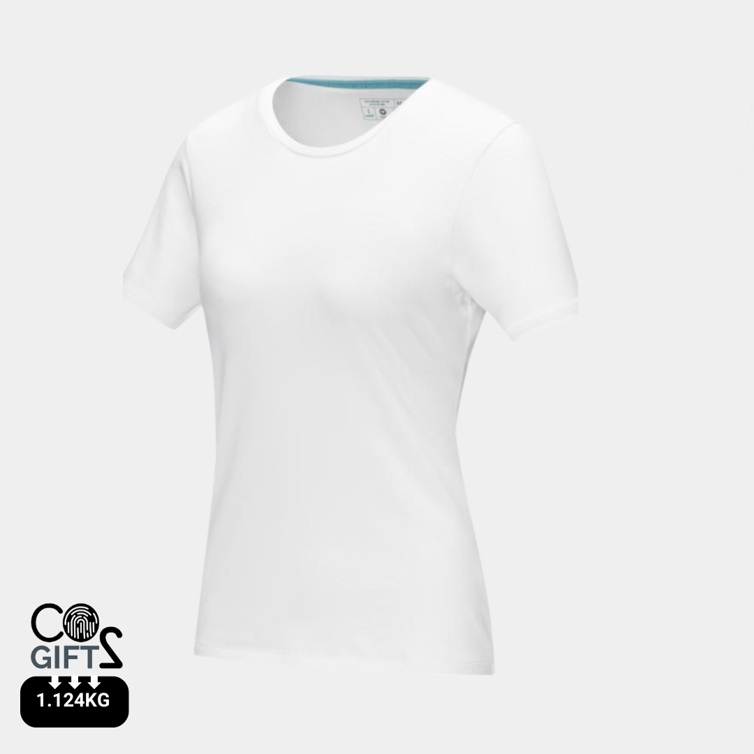 Camiseta Ecológica 95% Algodón Orgánico 200 gr/m2 con Certificado GOTS y OEKO-TEX® Personalizable Cuello Redondo para mujer "Balfour"