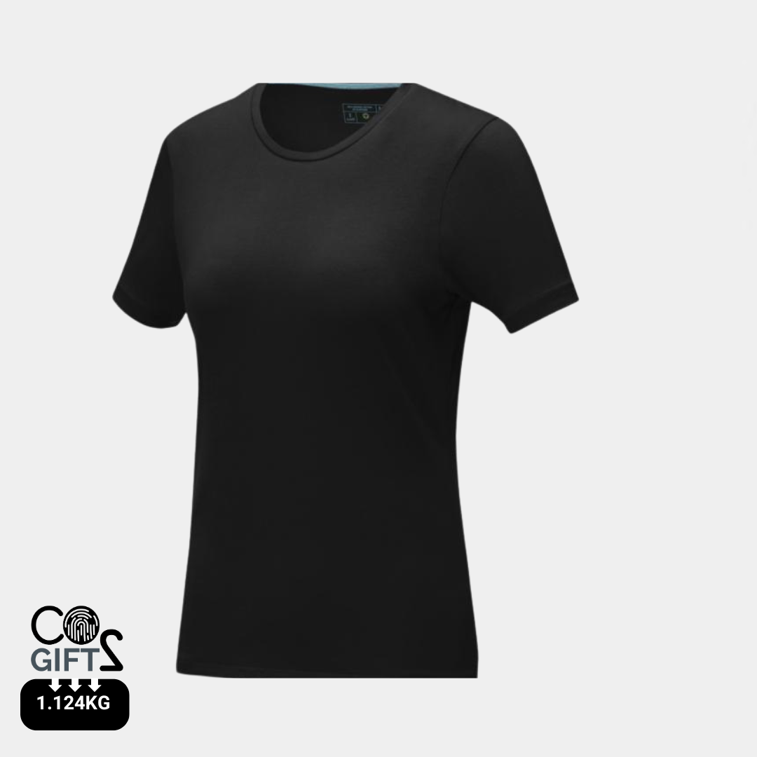 Camiseta Ecológica 95% Algodón Orgánico 200 gr/m2 con Certificado GOTS y OEKO-TEX® Personalizable Cuello Redondo para mujer "Balfour"