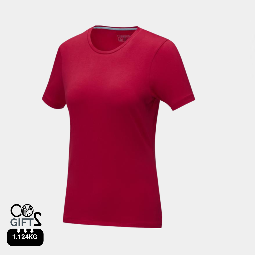 Camiseta Ecológica 95% Algodón Orgánico 200 gr/m2 con Certificado GOTS y OEKO-TEX® Personalizable Cuello Redondo para mujer "Balfour"