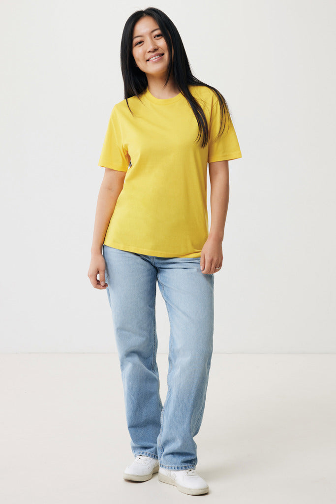 Camiseta Unisex Corte Medio Ecológica de Algodón Reciclado y Orgánico 160 G/M² con Trazador Físico AWARE™ y Certificado OEKO-TEX® y Colaboración a ONG Iqoniq Sierra