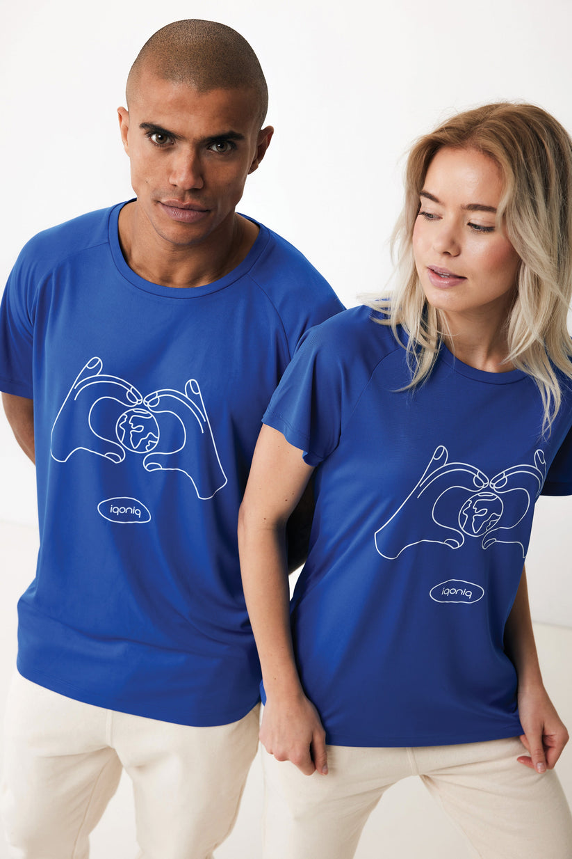 Camiseta Unisex Deportiva de Secado Rápido Sostenible 100% Poliéster Reciclado 150 G/M² con Trazador Físico AWARE™ y Certificado OEKO-TEX® y Colaboración a ONG Iqoniq Tikal