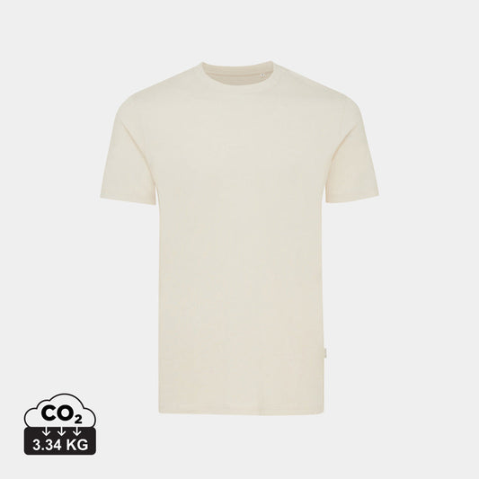 Camiseta Unisex Regular Fit Ecológica de Algodón Reciclado y Orgánico 180 G/M² Sin Teñir con Trazador Físico AWARE™ y Certificado OEKO-TEX® y Colaboración a ONG Iqoniq Manuel