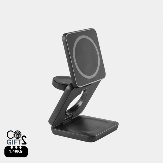 Cargador Inalámbrico agnético 3 en 1 Sostenible de ABS Reciclado Ultrarápido Para Personalizar Broglie- 15W