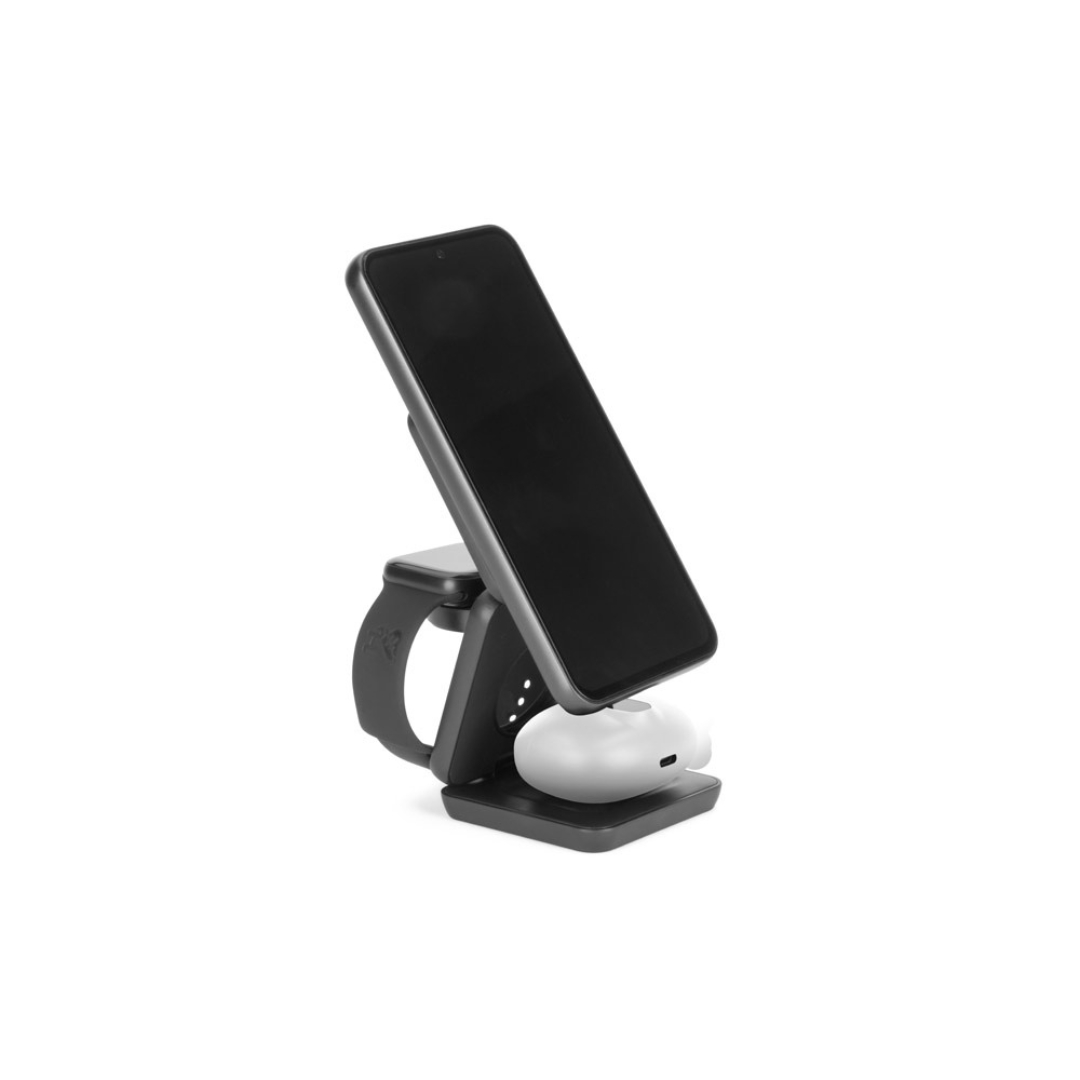Cargador Inalámbrico agnético 3 en 1 Sostenible de ABS Reciclado Ultrarápido Para Personalizar Broglie- 15W