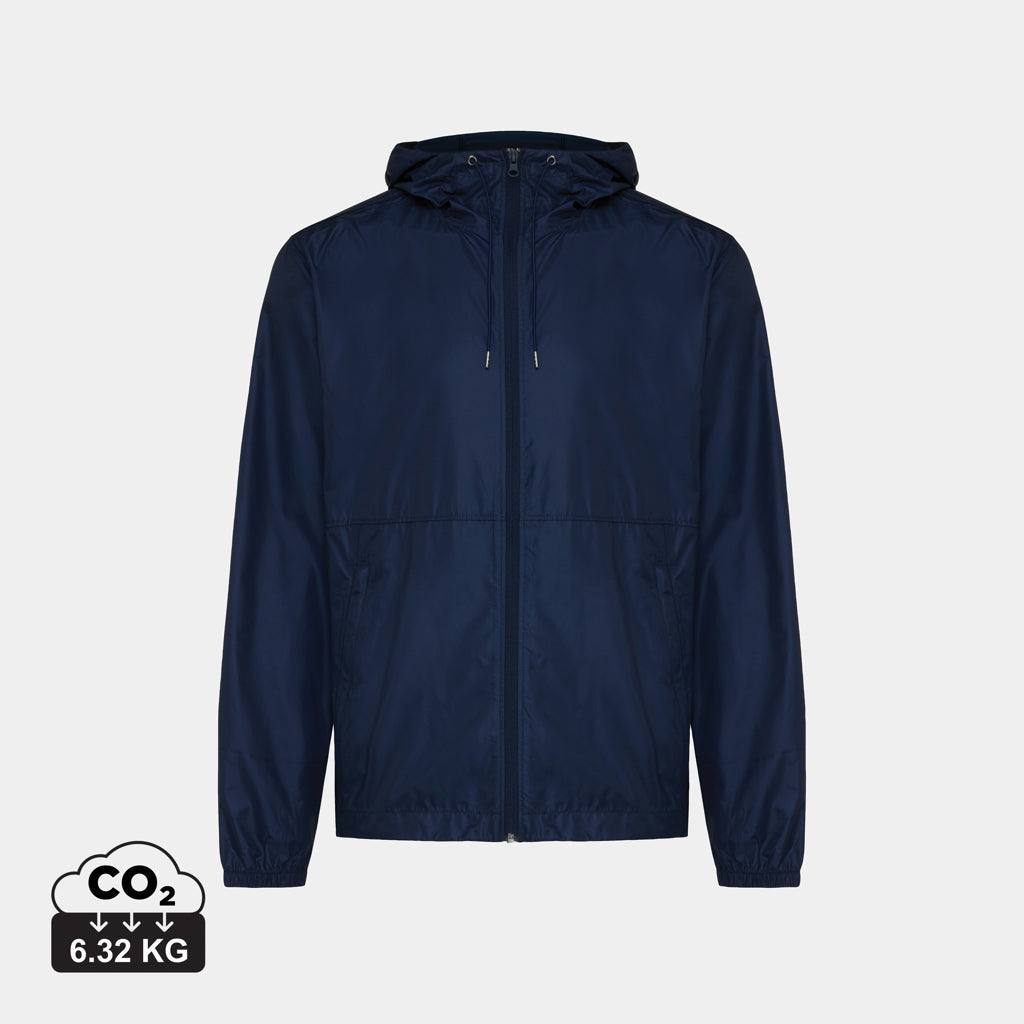Chaqueta Ligera Repelente al Agua Unisex Ecológica de Poliéster Reciclado con Trazador AWARE™, Tecnología Blockchain, Certificado  OEKO-TEX® y Contribución a ONG para Personalizar Iqoniq Logan- 70 g/m²