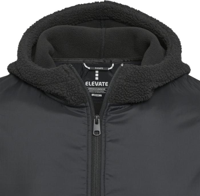 Chaqueta Unisex de Forro Polar Sherpa de Poliéster Reciclado con Certificado GRS para Personalizar Evans