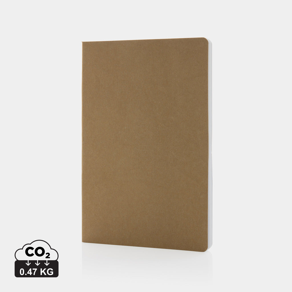 Cuaderno Sostenible de Tapa Blanda de Papel Kraft en Varios Colores para Personalizar Especial Formación Salton A5