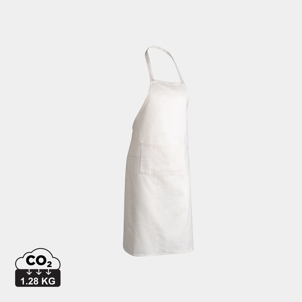 Delantal Ecológico de Algodón Reciclado 180 gr/m² En Amplia Gama de Colores para Personalizar con Trazador Físico Disruptivo AWARE™ y Colaboración a ONG Especial Hostelería