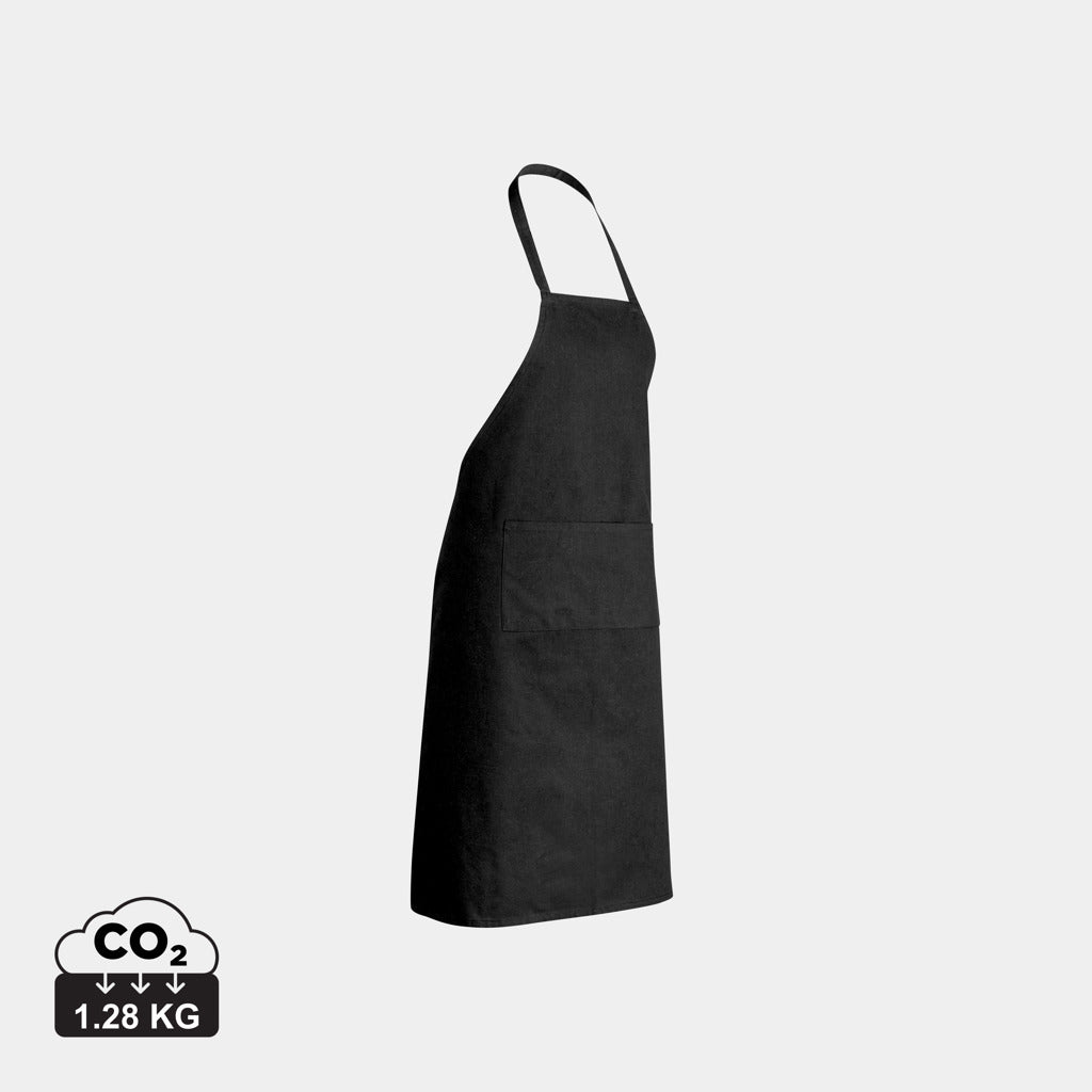 Delantal Ecológico de Algodón Reciclado 180 gr/m² En Amplia Gama de Colores para Personalizar con Trazador Físico Disruptivo AWARE™ y Colaboración a ONG Especial Hostelería