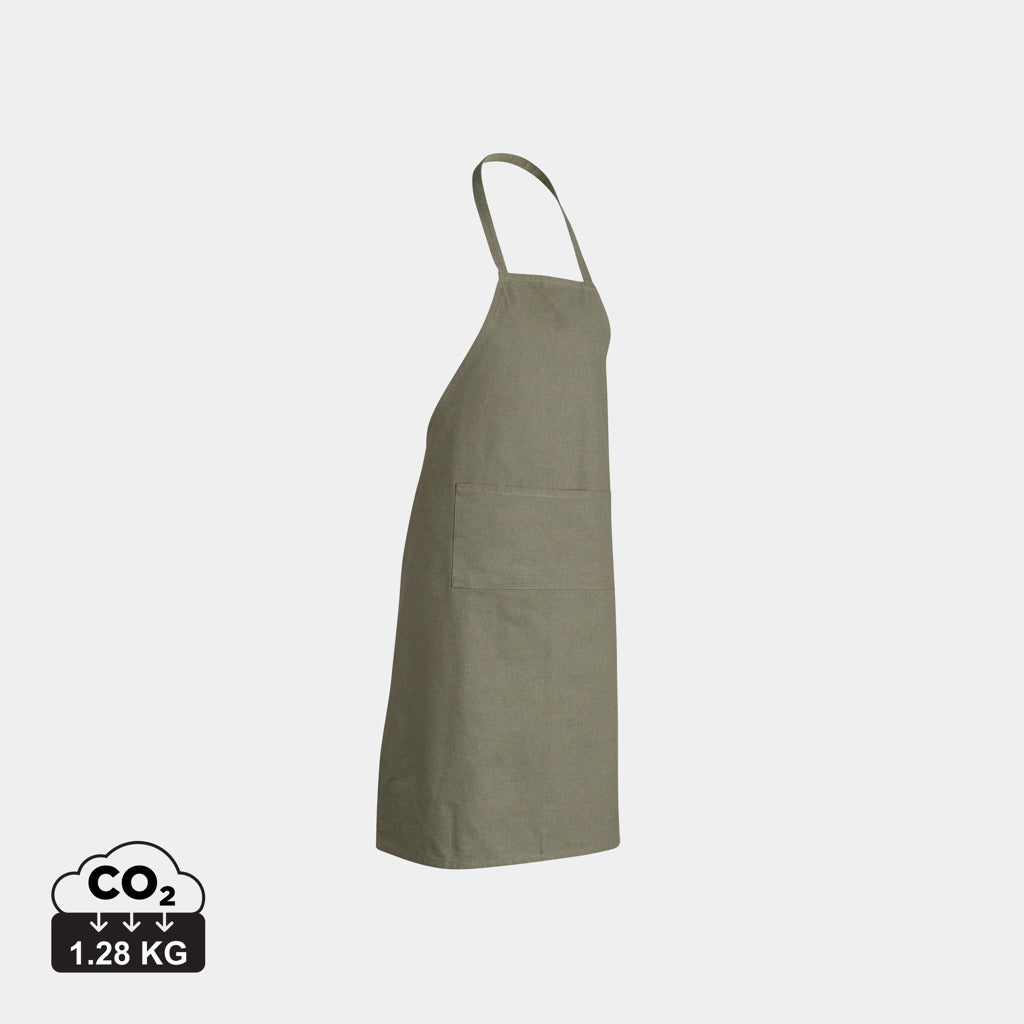 Delantal Ecológico de Algodón Reciclado 180 gr/m² En Amplia Gama de Colores para Personalizar con Trazador Físico Disruptivo AWARE™ y Colaboración a ONG Especial Hostelería