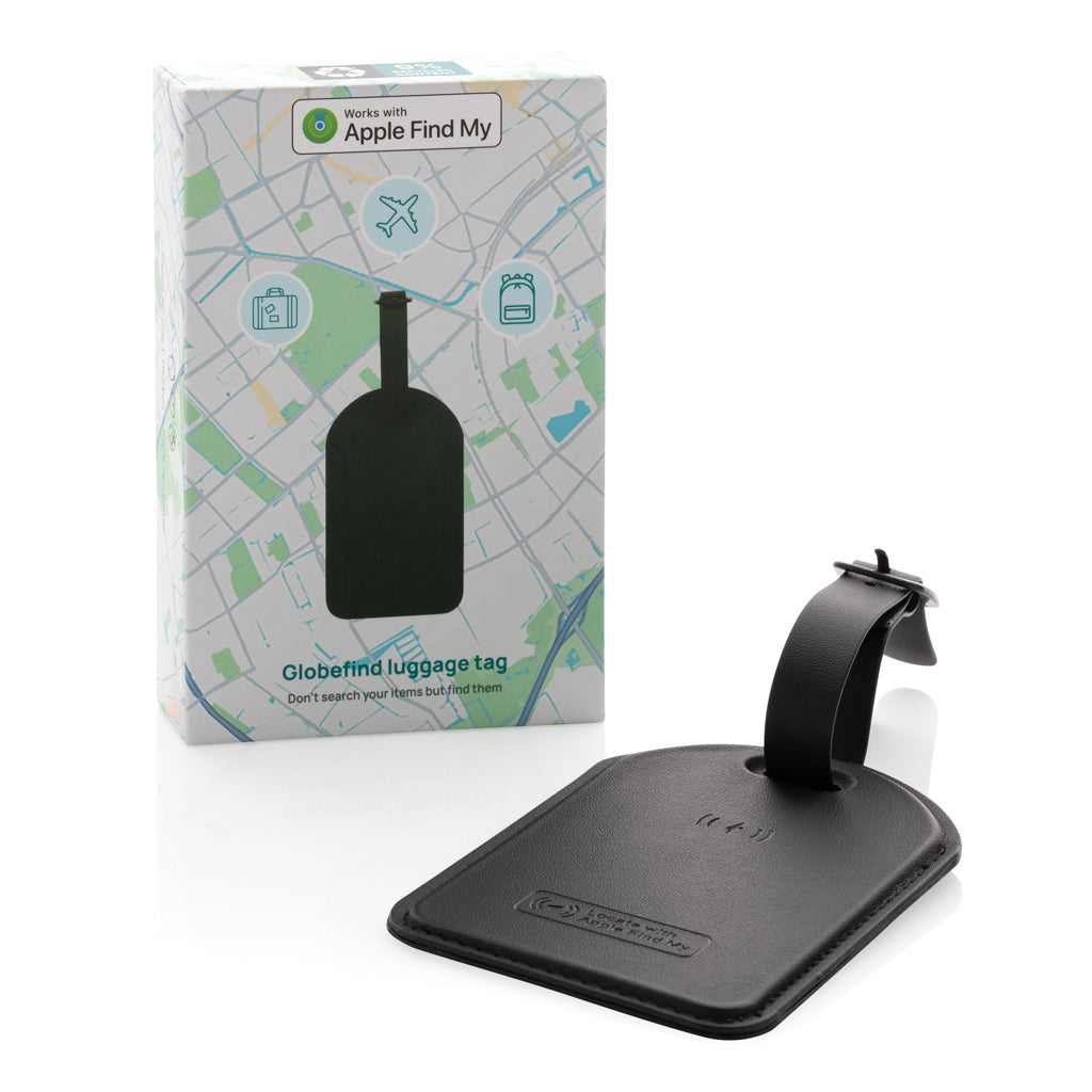Etiqueta Identificador de Viaje Sostenible de Poliéster Reciclado con Tecnología de Localización "FindMy" para Personalizar Globetrack