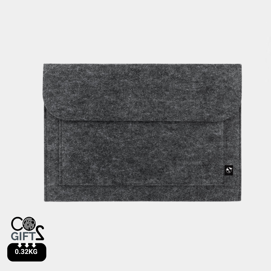 Funda Sostenible de Ordenador Portátil 14" de Fieltro rPET para Personalizar con Distintivo ECO Felpy Sleeve