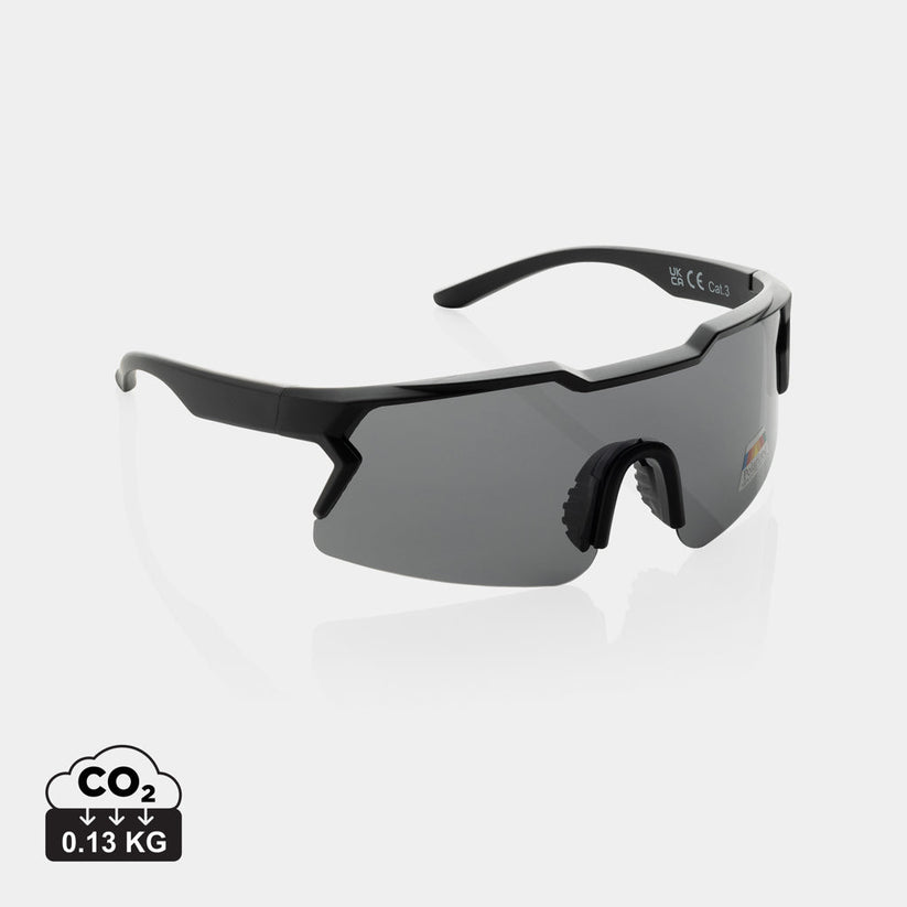Gafas de Sol Deportivas Sostenibles De Plástico Reciclado con Certificado RCS y Lentes Polarizadas con Funda para Personalizar Especial Eventos Deportivos SproShield