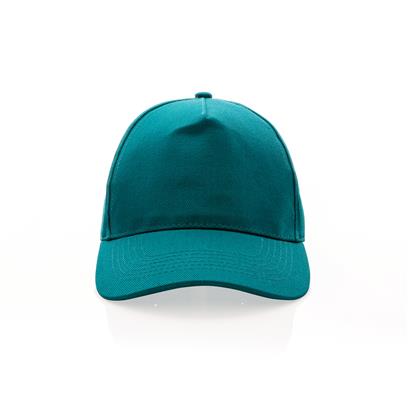 Gorra Ecológica Impact de Algodón Reciclado 280 gr/ m2 para Personalizar con Trazador AWARE™ 5 Paneles y Contribución a ONG