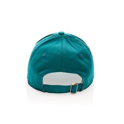 Gorra Ecológica Impact de Algodón Reciclado 280 gr/ m2 para Personalizar con Trazador AWARE™ 5 Paneles y Contribución a ONG