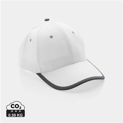 Gorra Ecológica Impact de Algodón Reciclado 280 gr/ m2 para Personalizar con Trazador AWARE™  6 Paneles y Contribución a ONG